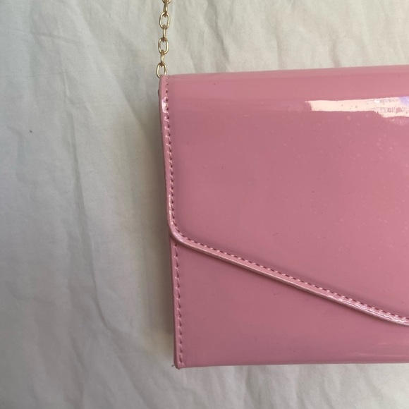 Steve Madden BWORLDLY PINK PATENT Cross Body Purse - Picture 10 of 16